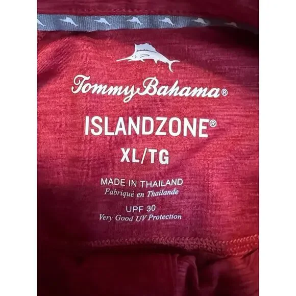 Tommy Bahama Island Zone Polo Size XL In Men's Color Red - Picture 4 of 5